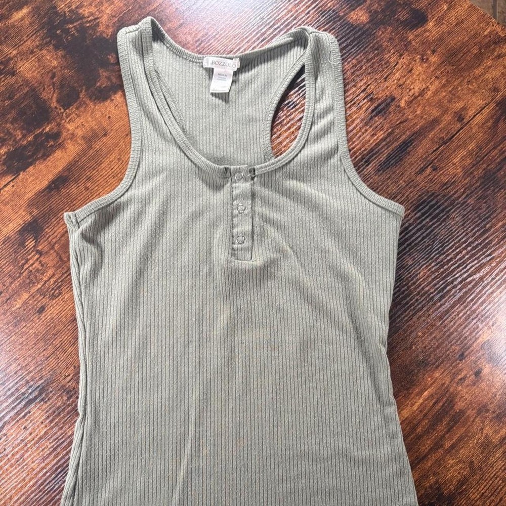 Bozzolo gray ribbed tank